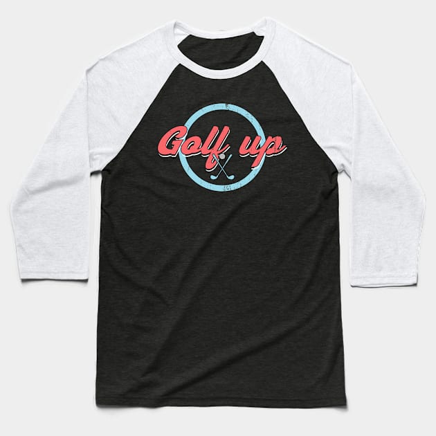 golf up retro Baseball T-Shirt by osvaldoport76